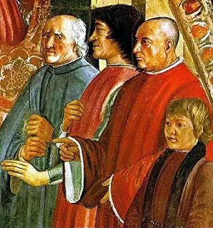 Francesco Sassetti avec Laurent de Médicis.
