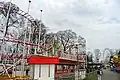 Les montagnes russes de la fête foraine de Prague