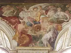Apollon et le Parnasse, 1552/1556, salle de bal de Fontainebleau.