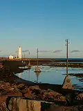 Vue du phare de Grótta depuis la Seltjarnarnes.