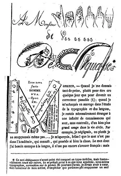 « Dédiquasse » où le nom de Lebrun est écrit en langue des signes