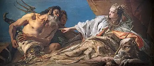 L’Offrande faite par Neptune à Venise, Giambattista Tiepolo, palais des Doges, vers 1740.