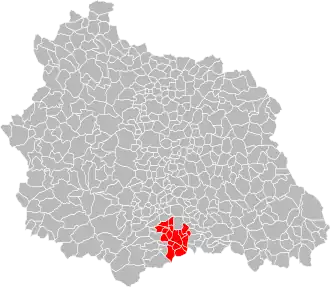 Localisation de Communauté de communes du Lembron Val d'Allier