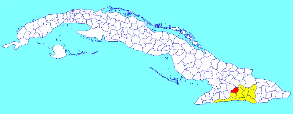Municipalité de Contramaestre dans la province de Santiago de Cuba