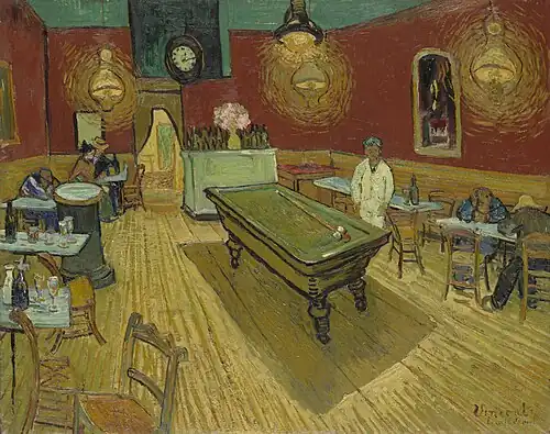 Vincent Van Gogh Le Café de nuit Yale University Art Gallery.