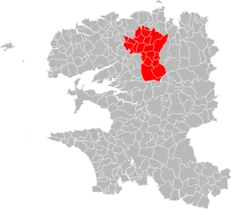 Localisation de Communauté de communes du Pays de Landivisiau