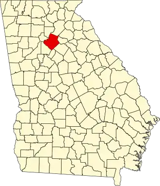 Localisation de Comté de Gwinnett(Gwinnett County)