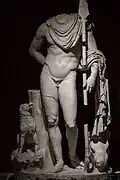 Statue de Méléagre. IIe siècle, d'après un original attribué à Scopas. H. 2,07 m