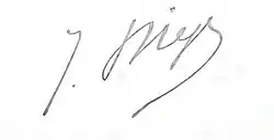 signature d'Émile Nieger