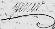 Signature de Étienne Perier