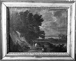 Paysage arrosé par une rivière, de Vadder, XVIIe&nbsp;siècle (œuvre recherchée...)