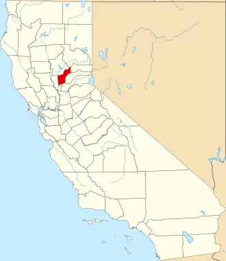Localisation de Comté de Yuba(en) Yuba County