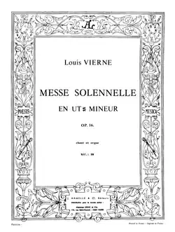 Page de titre de la partition