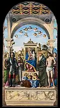 Vierge à l'Enfant trônant avec les saints 1496-99, Galeries de l'Académie de Venise.