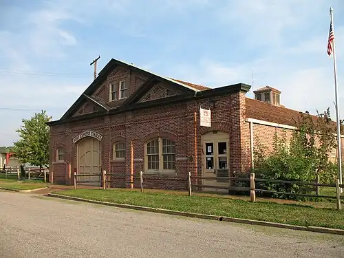Étables du Pony Express, point de départ de la route à Saint Joseph (Missouri)[8].