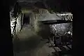 Un tunnel allant en direction d'une autre carrière, située sous le supermarché voisin.
