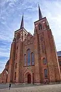 La cathédrale de Roskilde.