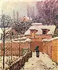 Jardin à Louveciennes sous la neige Alfred Sisley, 1874