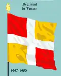régiment de Jonzac de 1667 à 1685