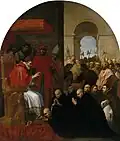 Saint Bruno et ses compagnons devant Urbain II, par Vincenzo Carducci