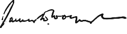 signature de James Wolfensohn