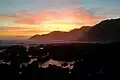 coucher de soleil sur « Red Rocks », à l’ouest de Island Bay