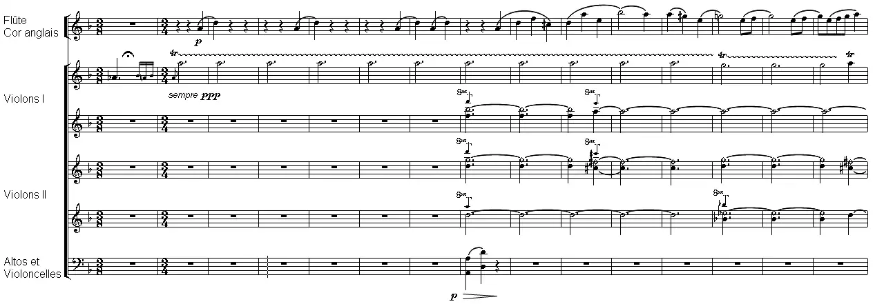 Partition extraite de Roméo et Juliette de Berlioz