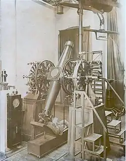 La lunette méridienne de l’Observatoire de Besançon à la fin du XIXe siècle