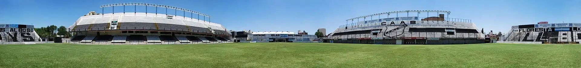 Vue panoramique du stade.