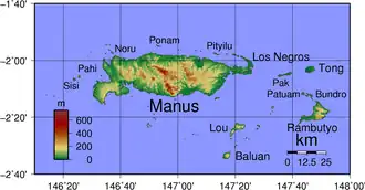 îles Manus et Los Negros.