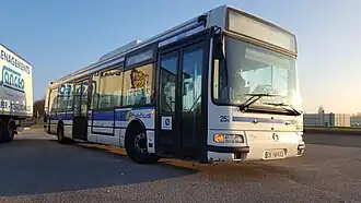 Irisbus Agora Line en habillage sur la ligne W du reseau Phébus en 2016