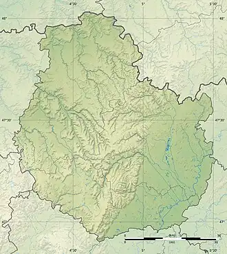 Voir sur la carte topographique de la Côte-d'Or