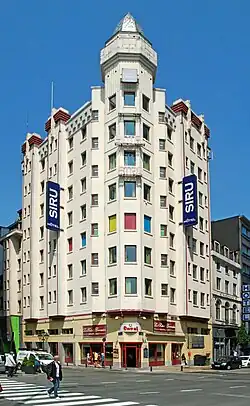 Vue depuis la place Rogier.