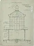 Plan de l'intérieur de la lanterne.