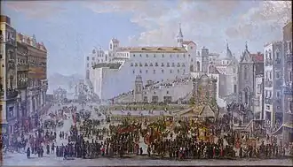 Procession de la Fête Dieu à Naples, musée des Beaux-Arts de Chartres.