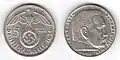 5 RM (1938) Paul von Hindenburg