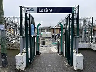 L'accès no&nbsp;2 « Boulevard de Palaiseau ».