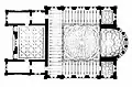 Plan d'architecte des décorations des voûtes et du plafond