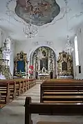 Vue intérieure de l'église
