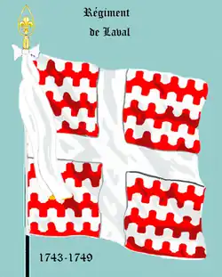 Régiment de Laval de 1743 à 1749