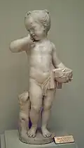Petite fille tenant un nid, anonyme, académie royale des Beaux-Arts Saint-Ferdinand, Madrid.