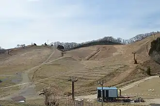 Pistes de ski sur le mont Taiko.