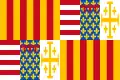 Drapeau du royaume de Naples (qui fut en union personnelle avec la couronne d'Aragon de 1442 à 1458 et de 1504 à 1713)