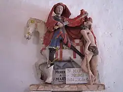 La statue de saint Martin.