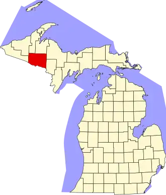 Localisation de Comté d'Iron(Iron County)