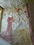Fresque de la nef : Personnages XIIe siècle.