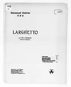 Image illustrative de l’article Larghetto (Chabrier)