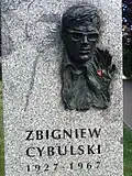 sculpture représentant Zbigniew Cybulski