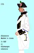 7e régiment d’infanterie de ligne de 1791 à 1792