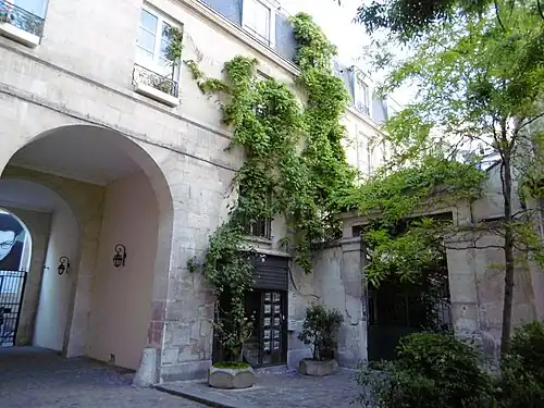 Parties préservées dans le passage Sainte-Avoye.